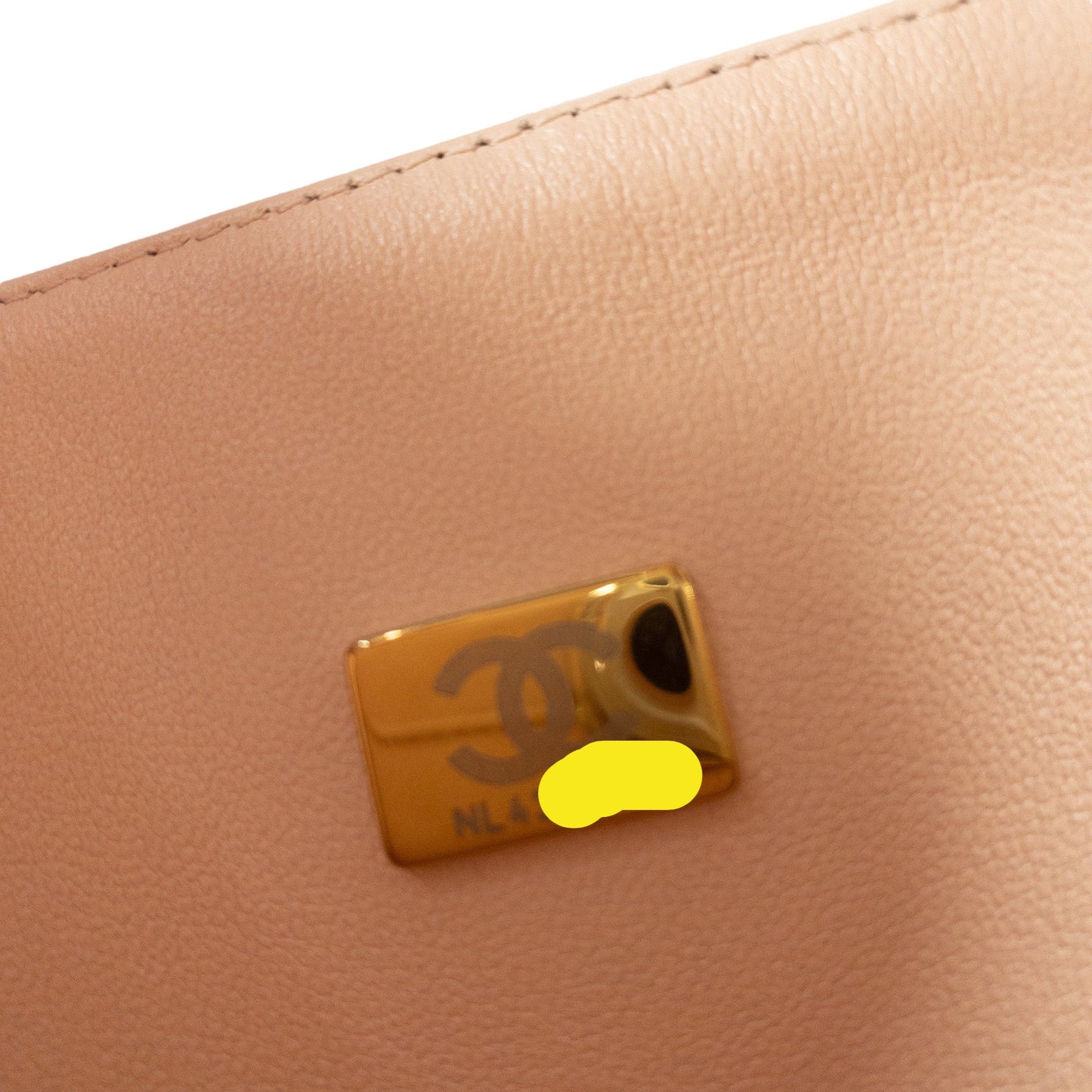 Chanel Peach Caviar Medium Flap GHW