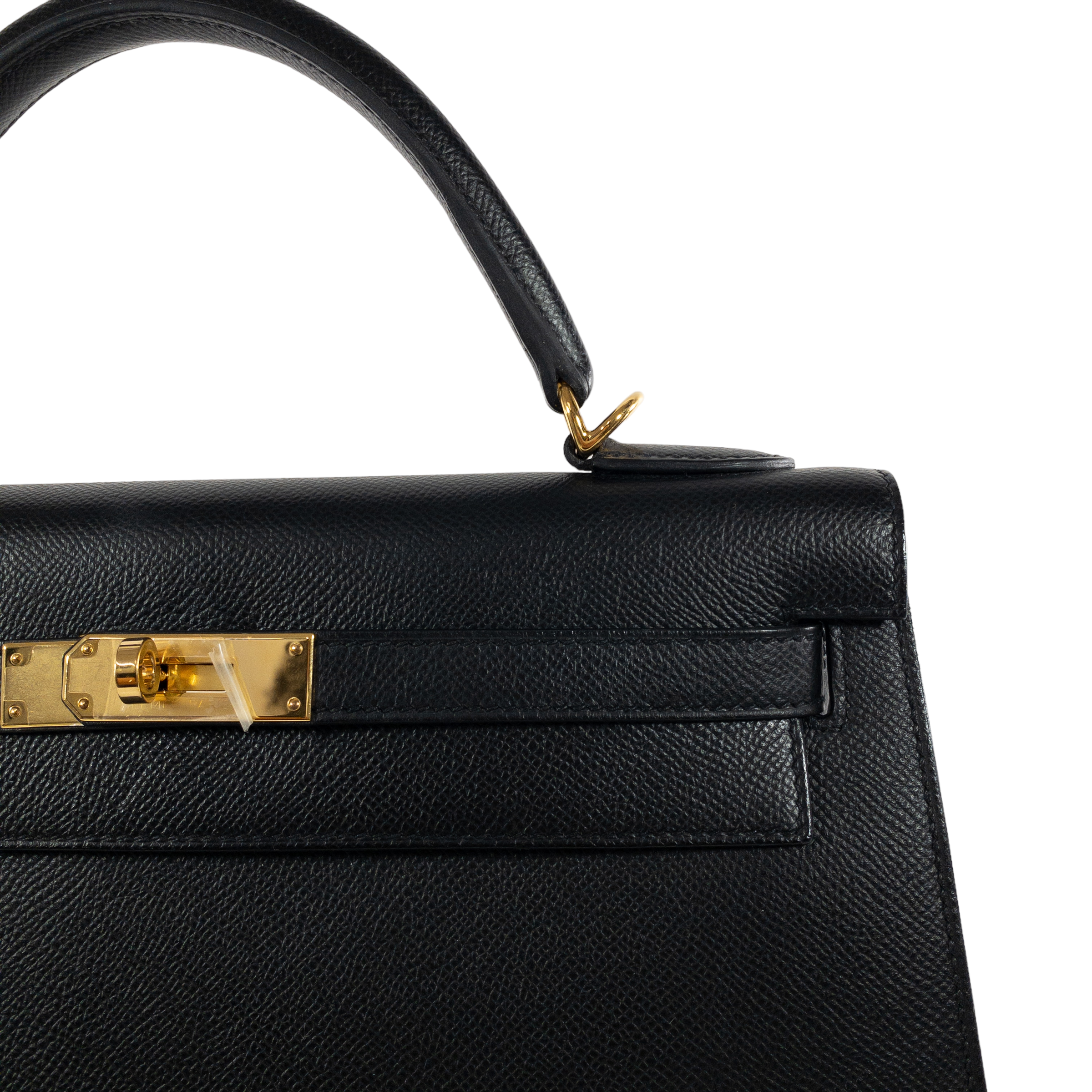 Hermes Kelly 32 Black Epsom Sellier GHW Consign of the Times ™