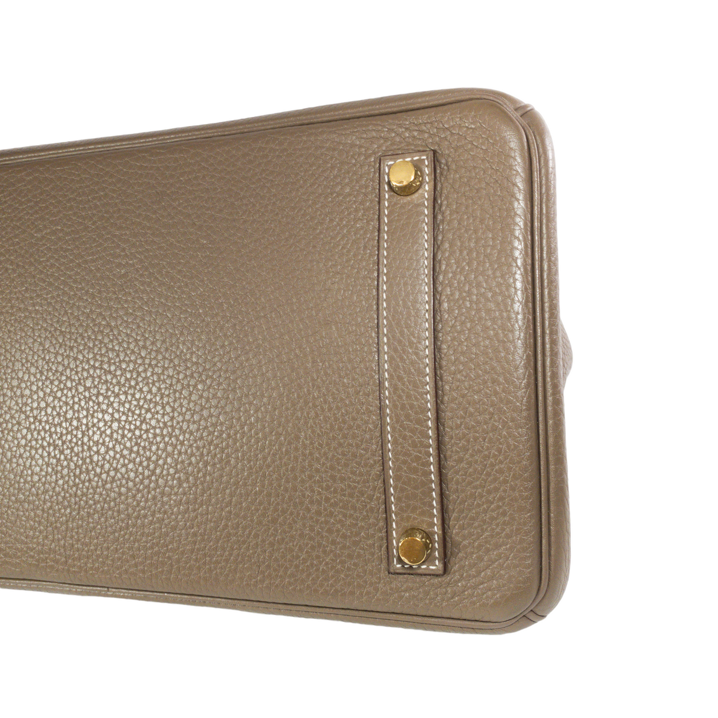 Hermes Etoupe Birkin 35 Clemence  GHW