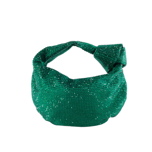 Bottega Veneta Crystal Satin Mini Jodie Emerald Green