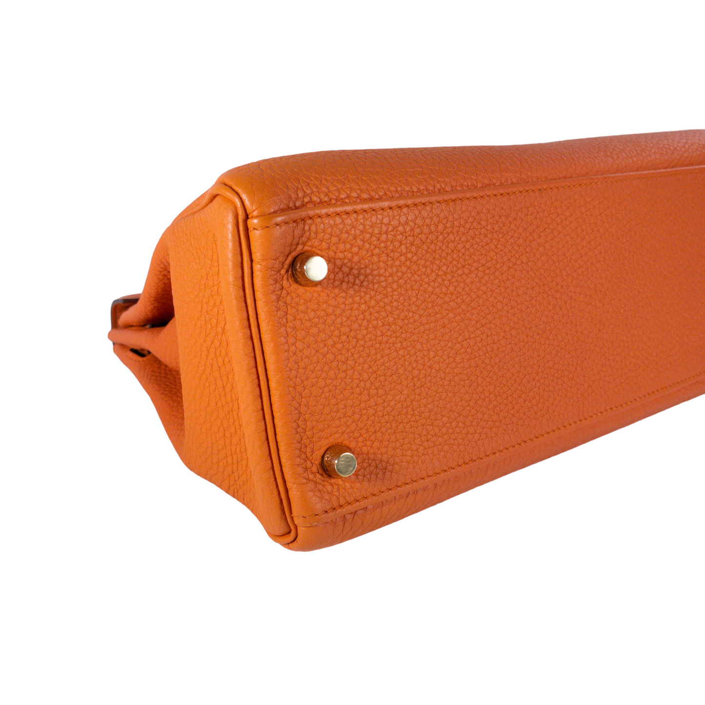 Hermes Orange Togo Kelly 32 GHW