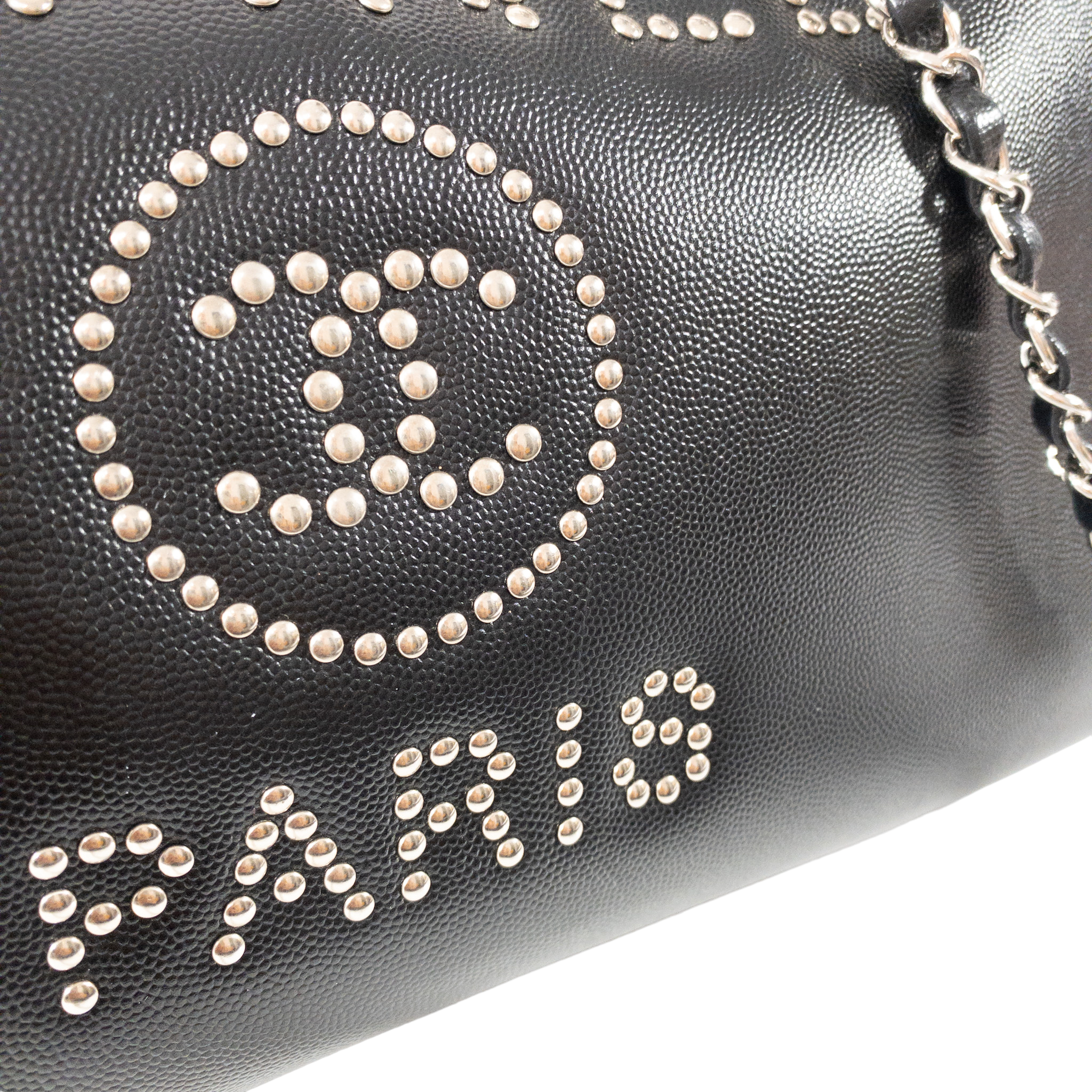 Chanel Black Studded Caviar Deauville SHW – Consign of the Times ™