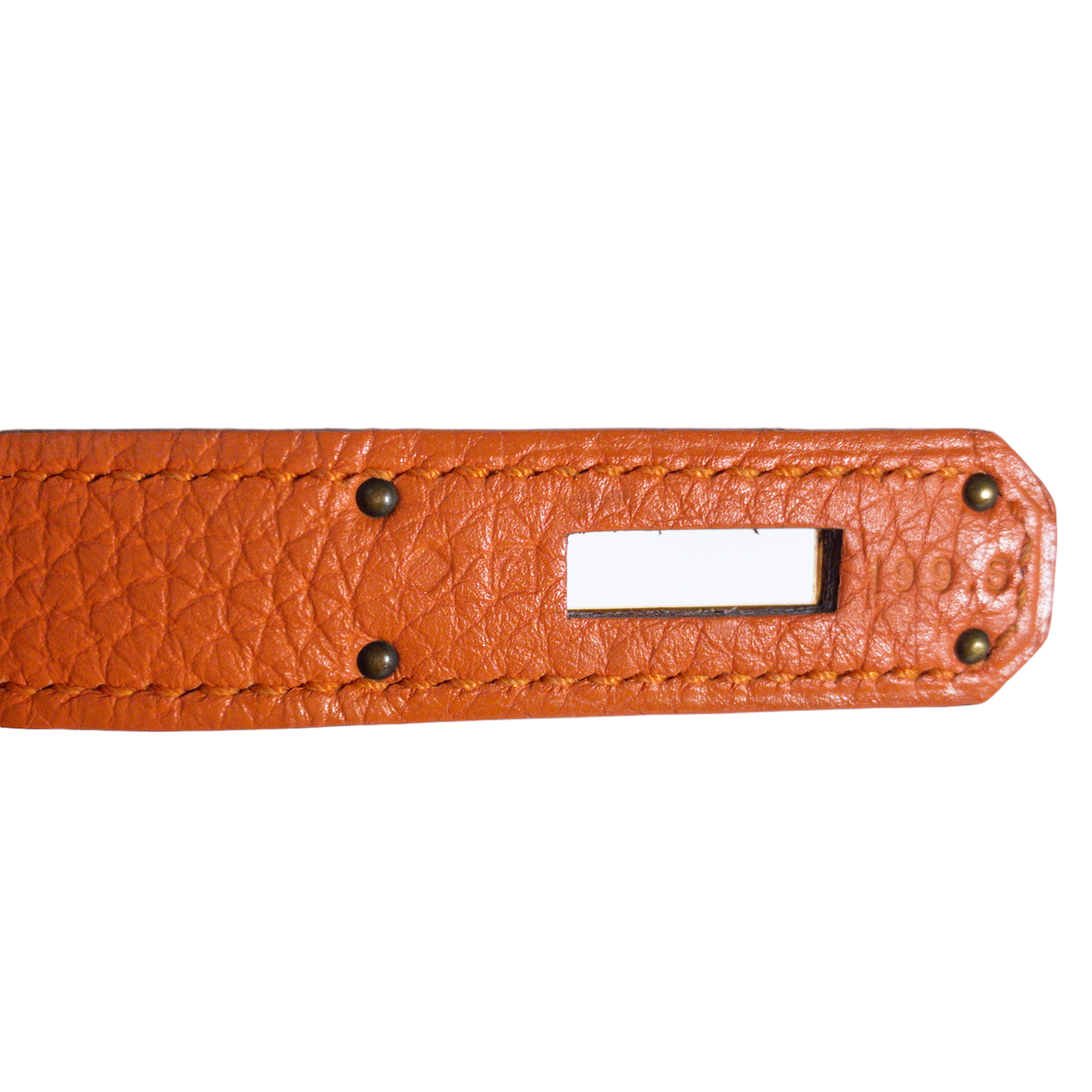 Hermes Orange Togo Kelly Sport PM GHW Hermes