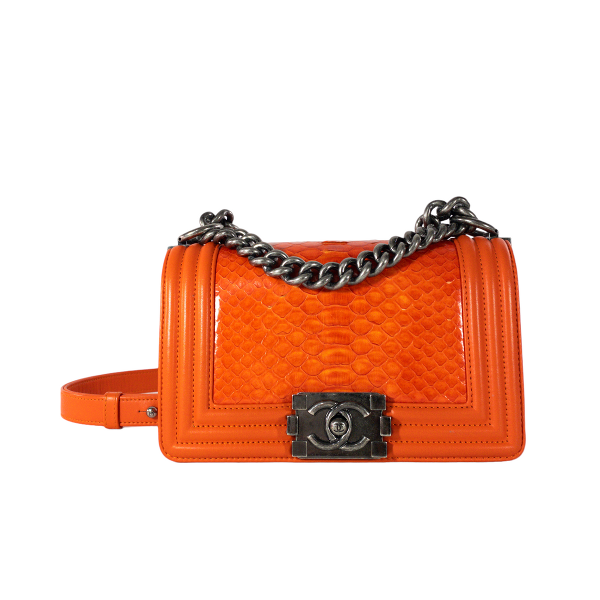 Chanel Small Orange Python Boy Bag RHW – Consign of the Times ™