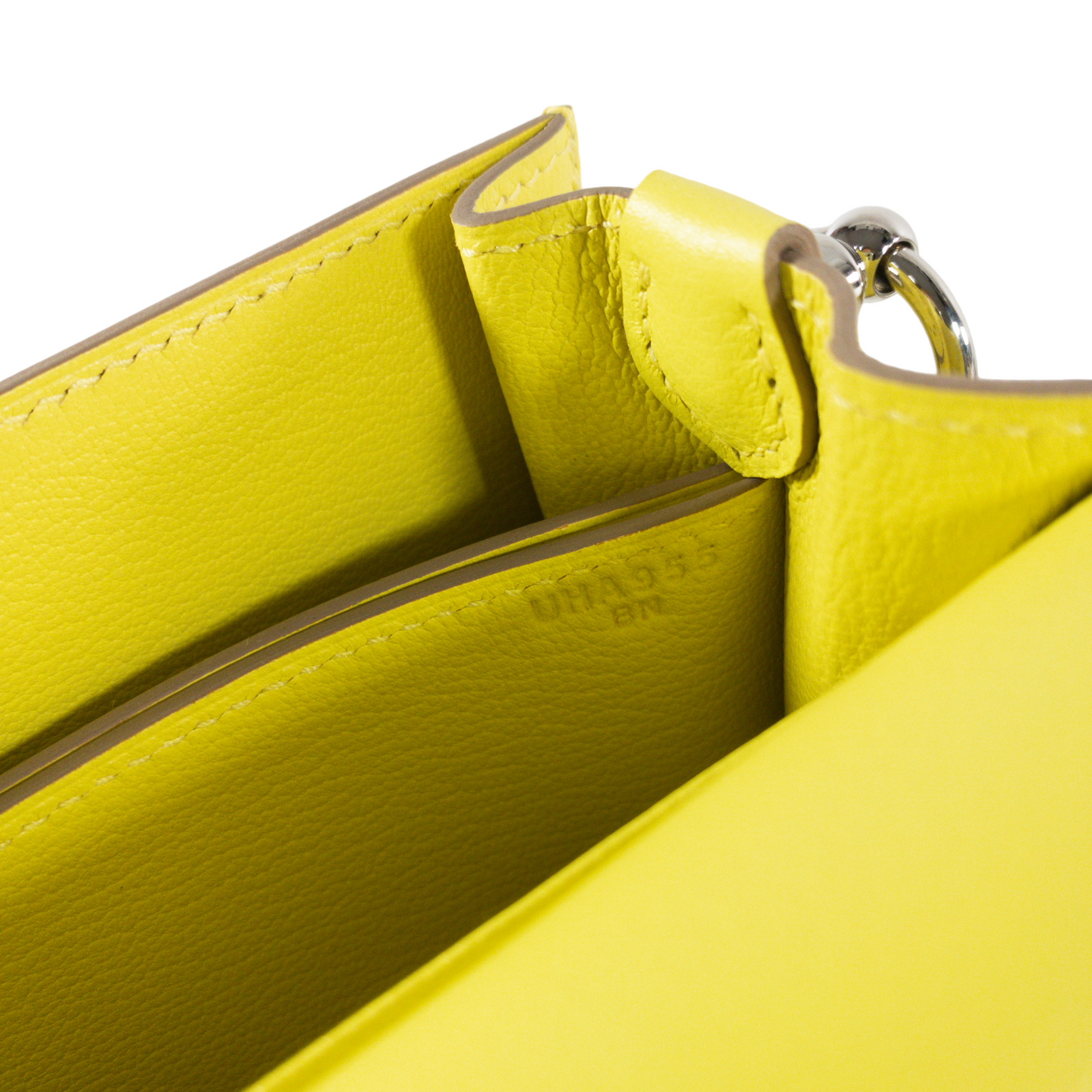 Hermes Lime Evercolor Sac Roulis PHW