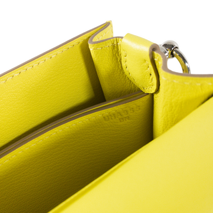 Hermes Lime Evercolor Sac Roulis PHW