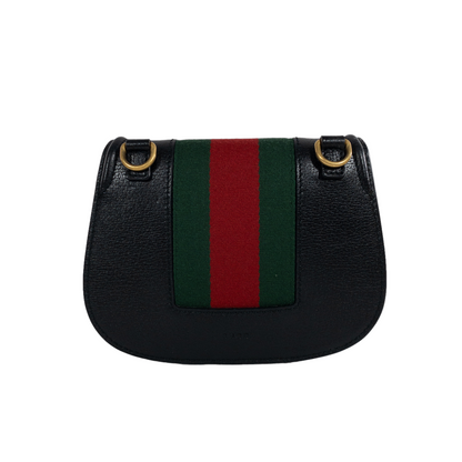 Gucci Black Linea Totem Crystal Flap Bag