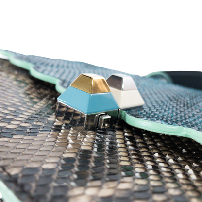 Fendi Python Scalloped Kan I Flap Bag