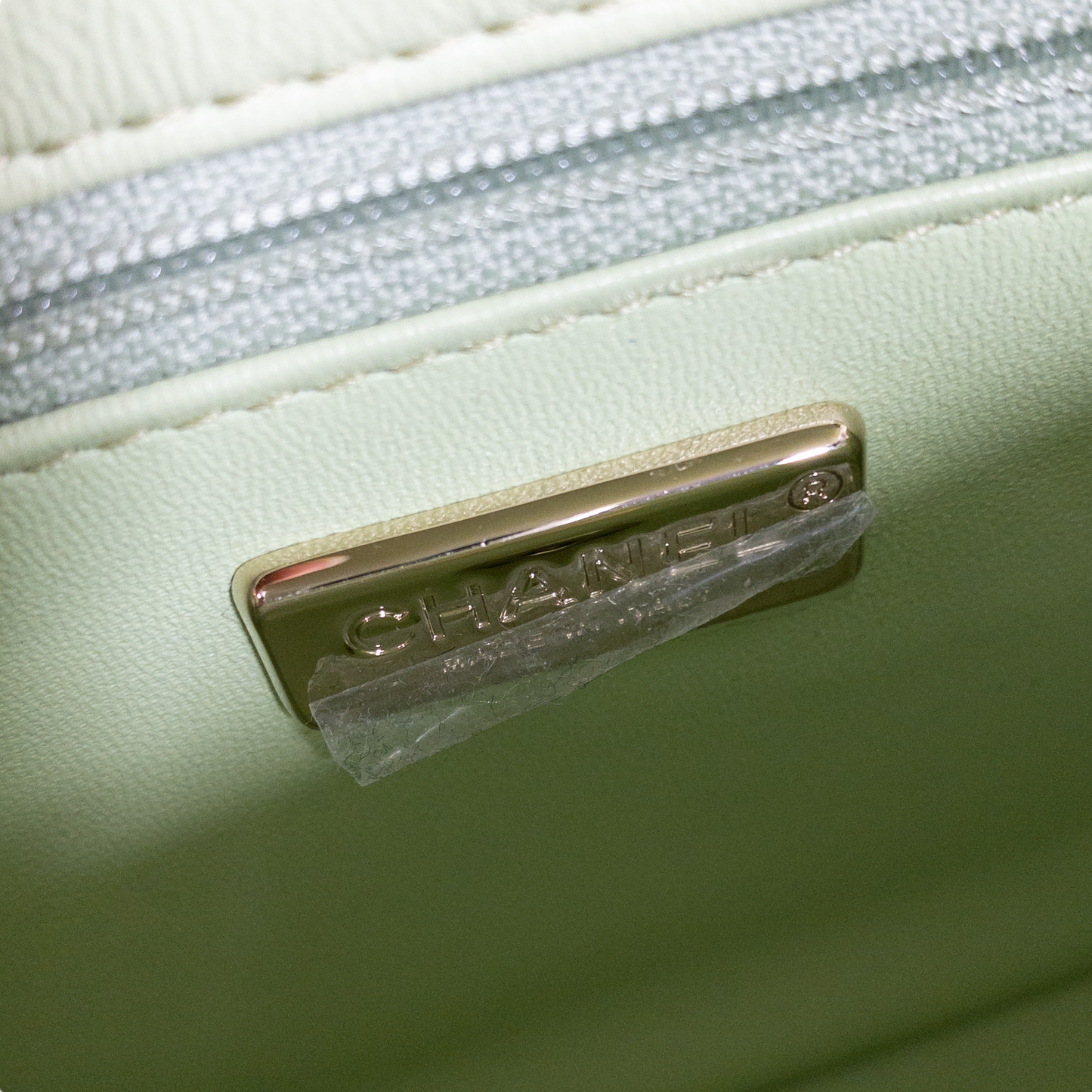 Chanel Green Mini Square Sequin Flap