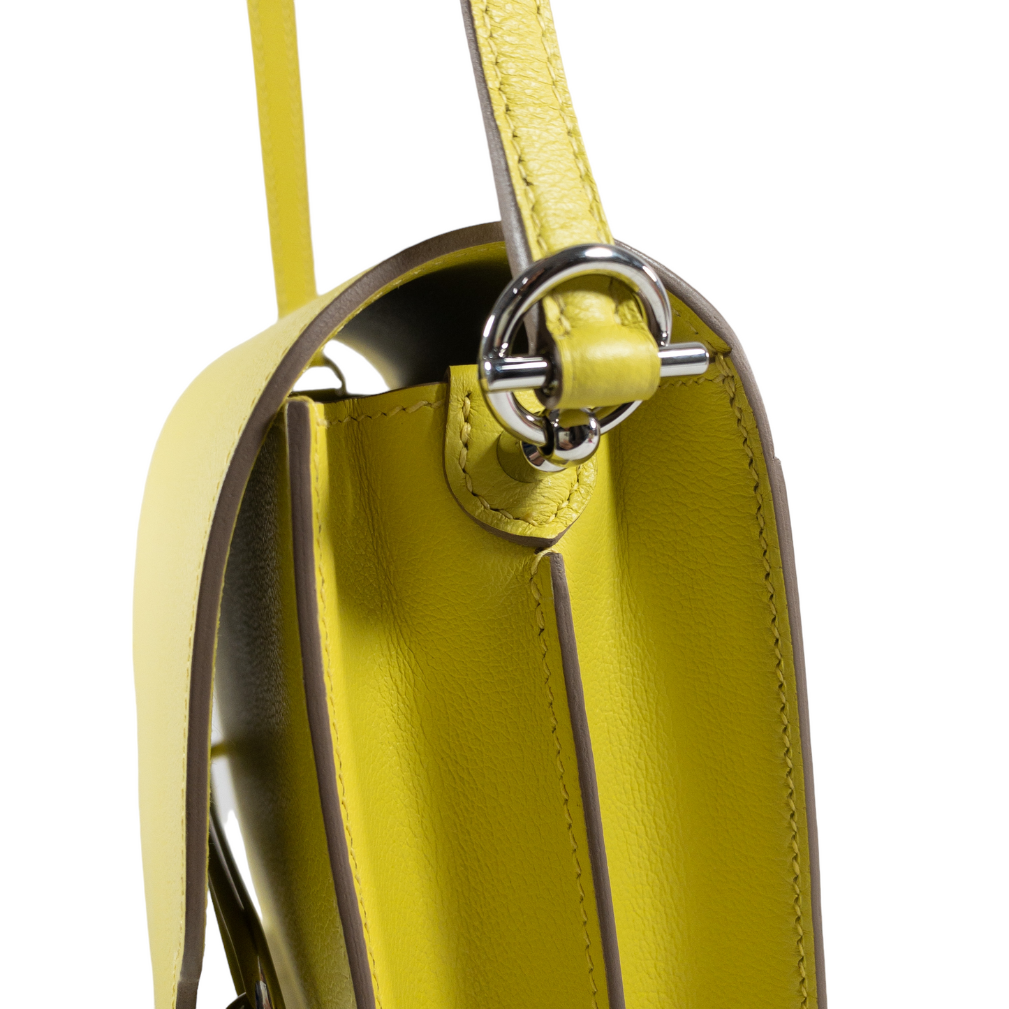 Hermes Lime Evercolor Sac Roulis PHW