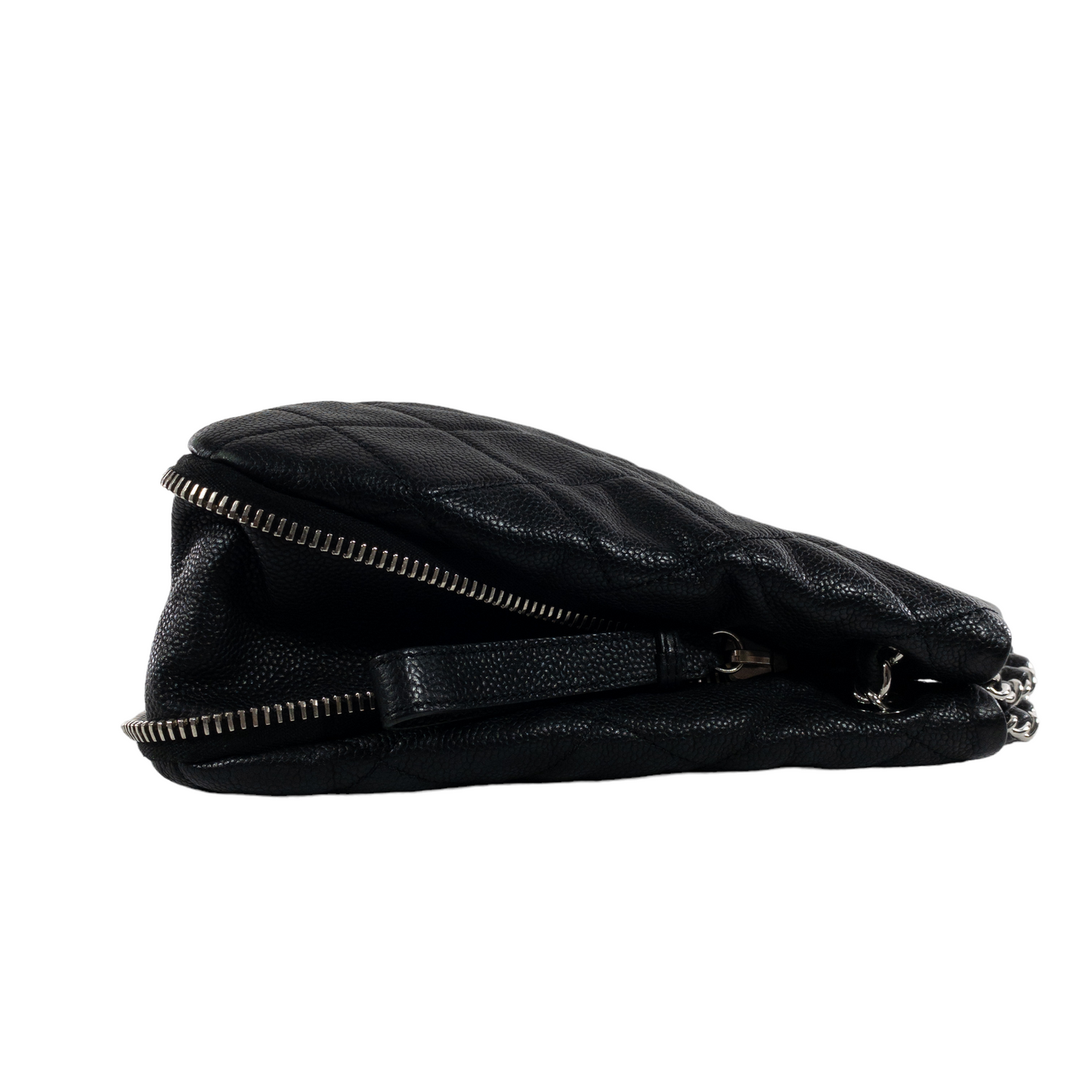 Chanel Black Caviar Expandable Timeless Shoulder Hobo