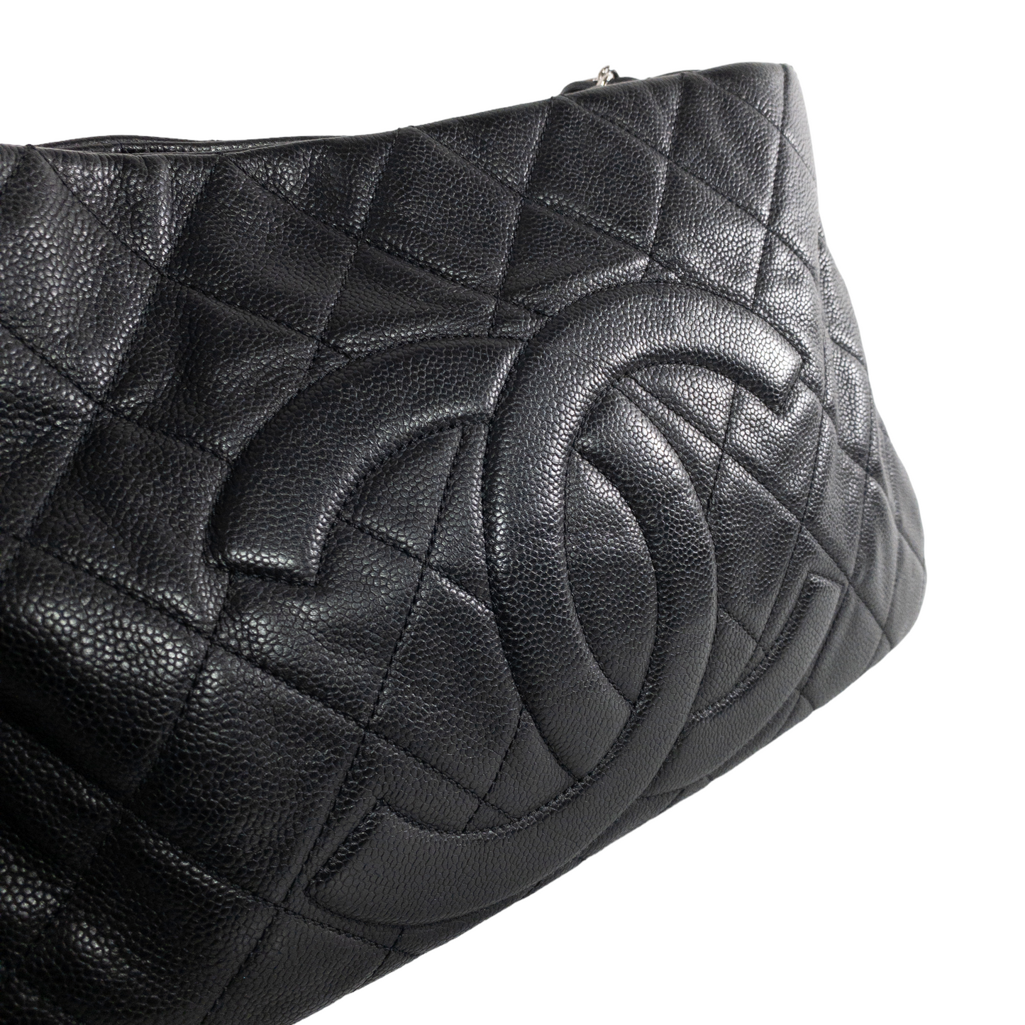 Chanel Black Caviar Expandable Timeless Shoulder Hobo