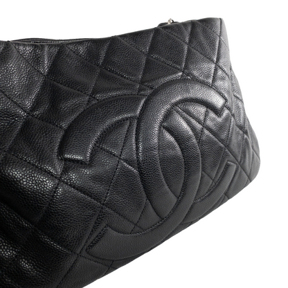 Chanel Black Caviar Expandable Timeless Shoulder Hobo