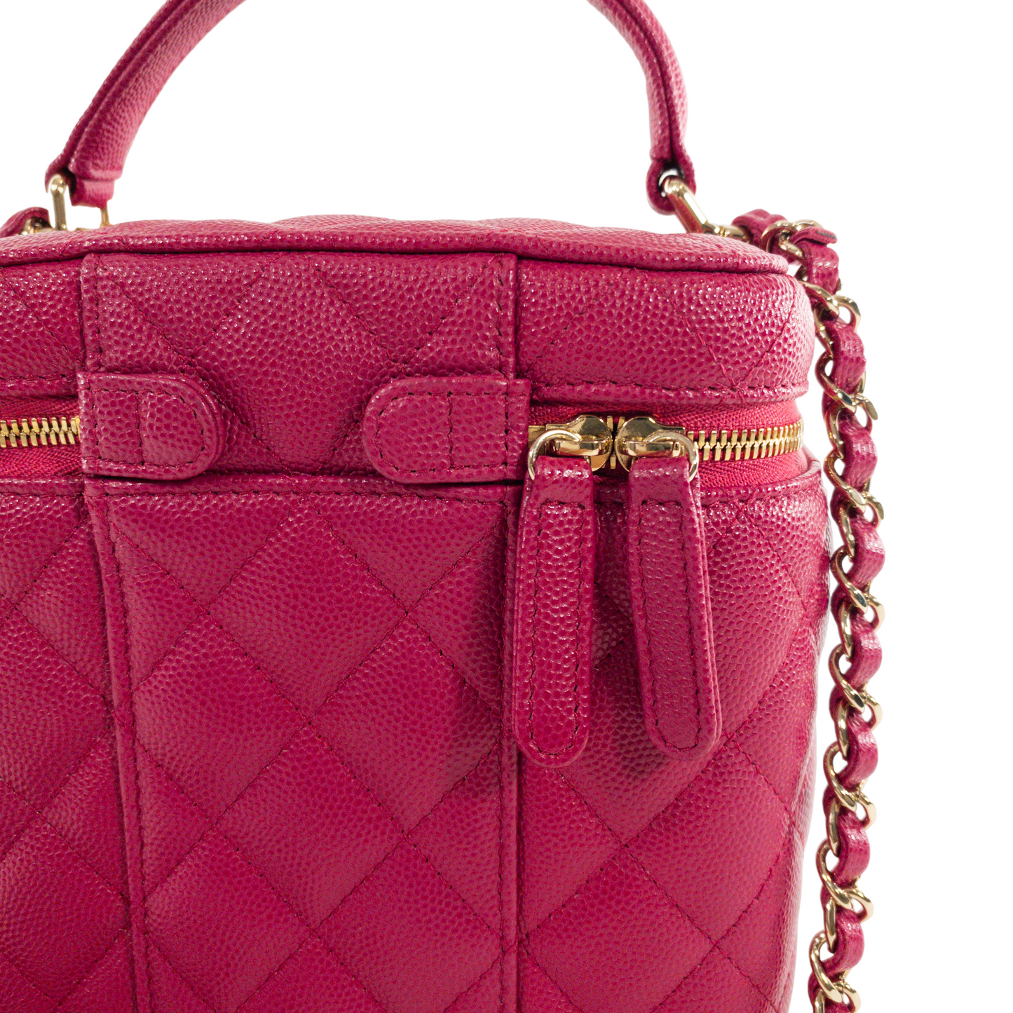 Chanel Berry Caviar Vanity Case GHW