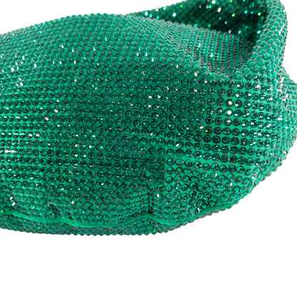 Bottega Veneta Crystal Satin Mini Jodie Emerald Green