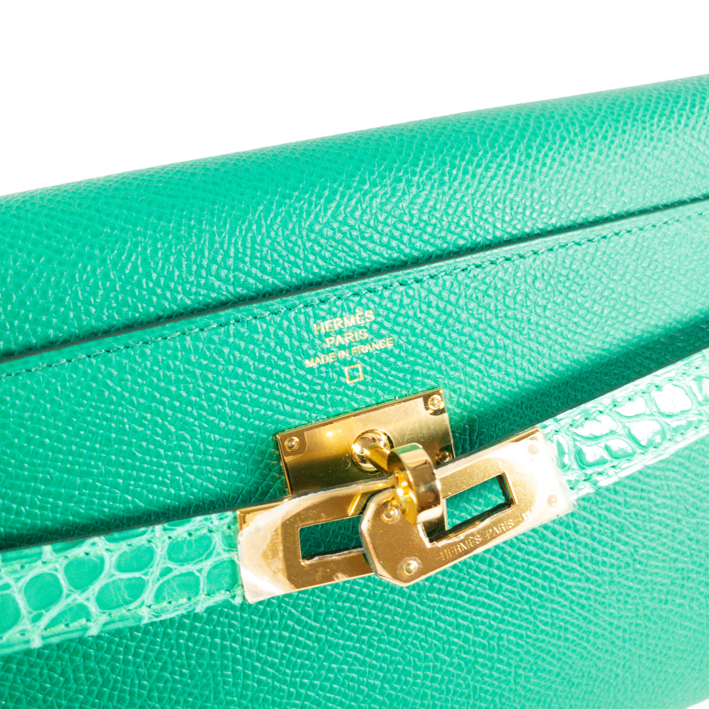 Hermes Vert Jade Touch Kelly To Go GHW