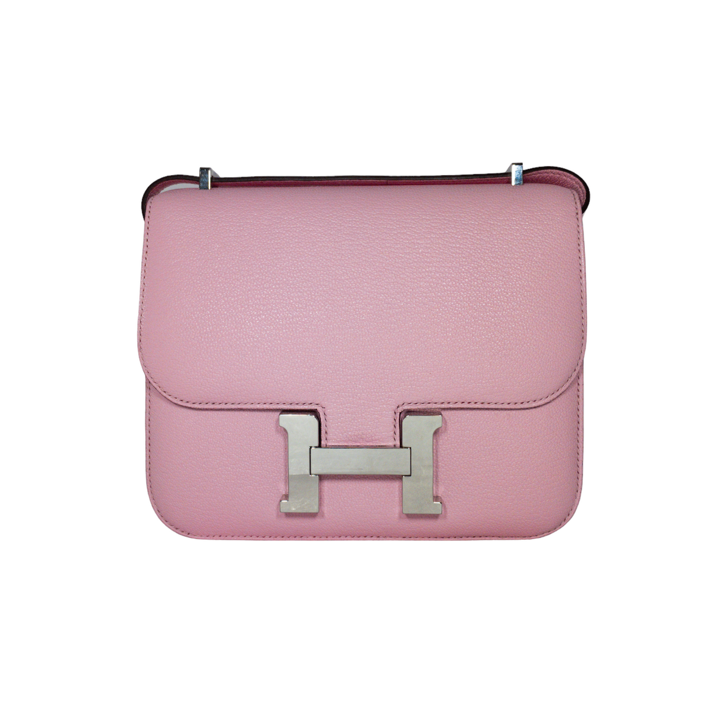 Hermes Rose Sakura Constance 18cm Chevre PHW