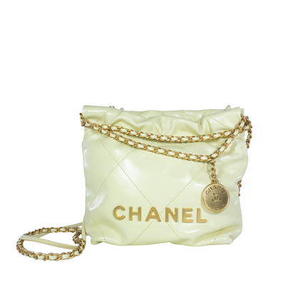 Chanel Yellow Mini 22 Crossbody