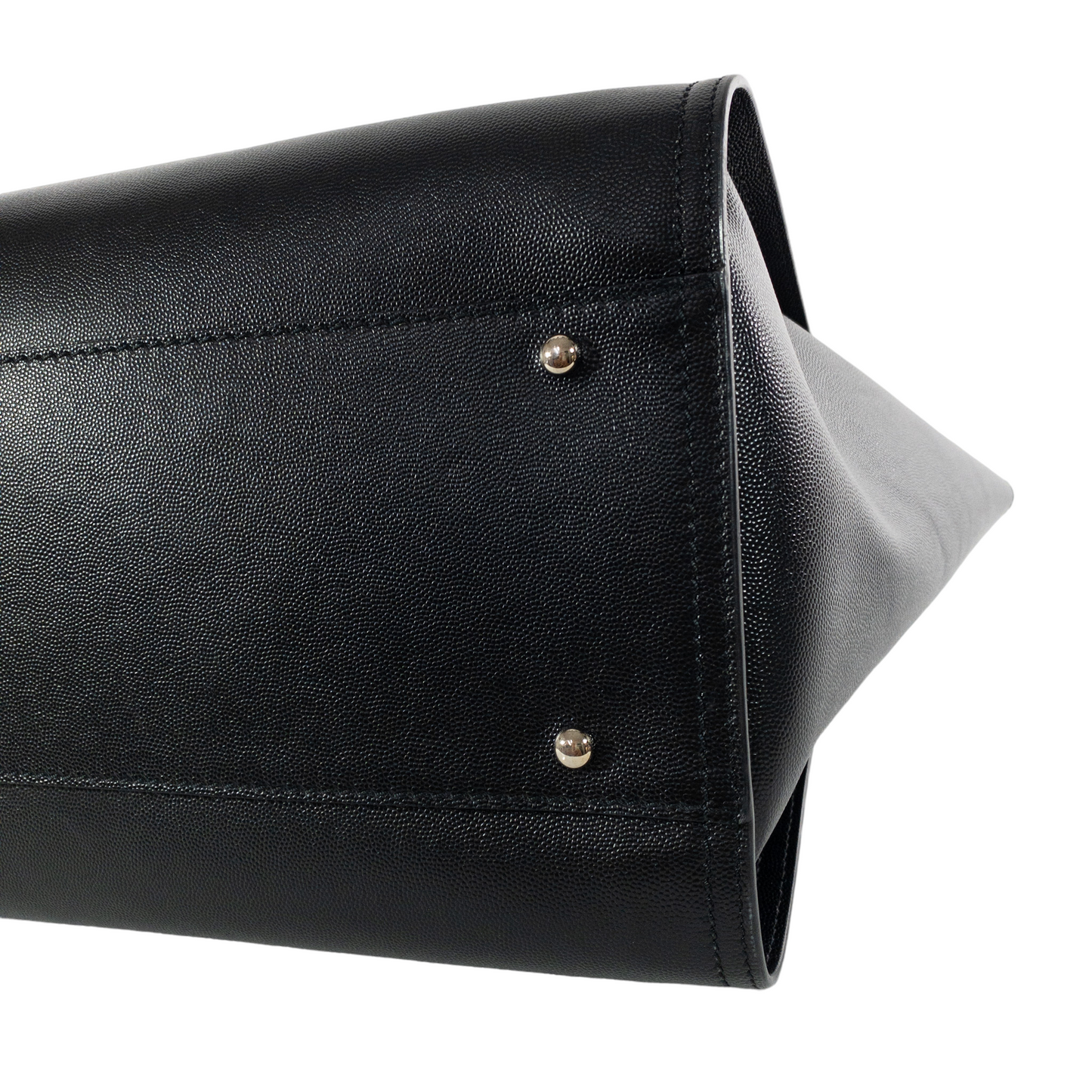 Chanel Black Studded Caviar Deauville SHW