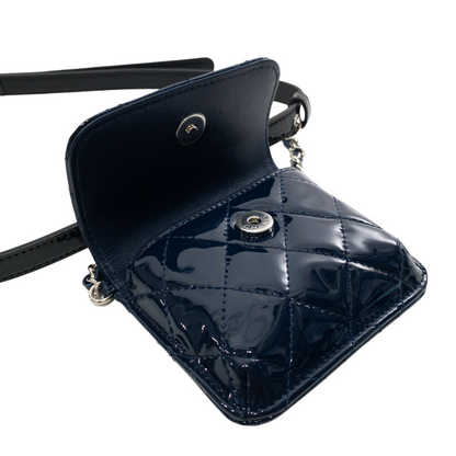 Chanel Double Pocket Patent Belt Bag