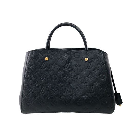 Louis Vuitton Black Empreinte Leather Montaigne