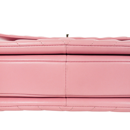 Chanel Pink Chevron Large Trendy GHW