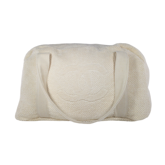 Chanel Cotton Terry Cloth  Beach Duffel w Towel
