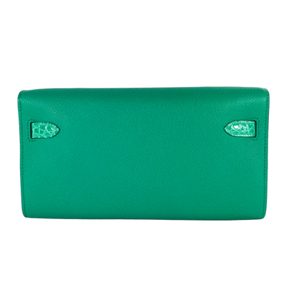 Hermes Vert Jade Touch Kelly To Go GHW