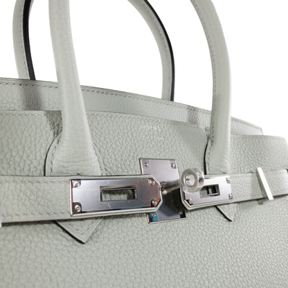 Hermes Gris Neve Togo Birkin 30 PHW