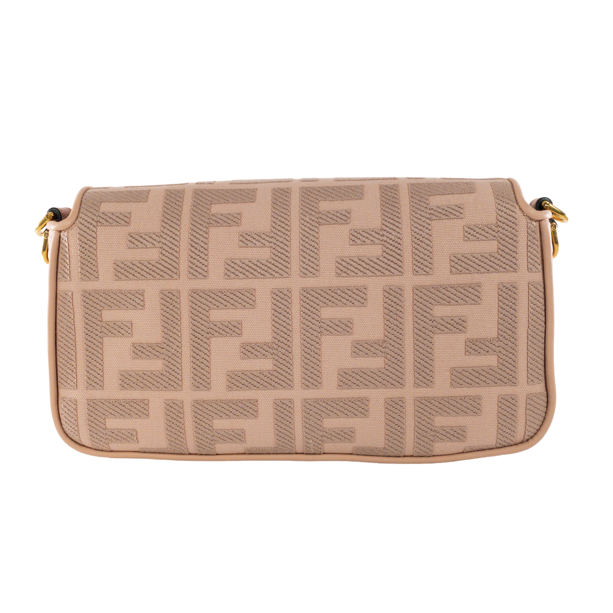 Fendi Blush Zucca Canvas Baguette