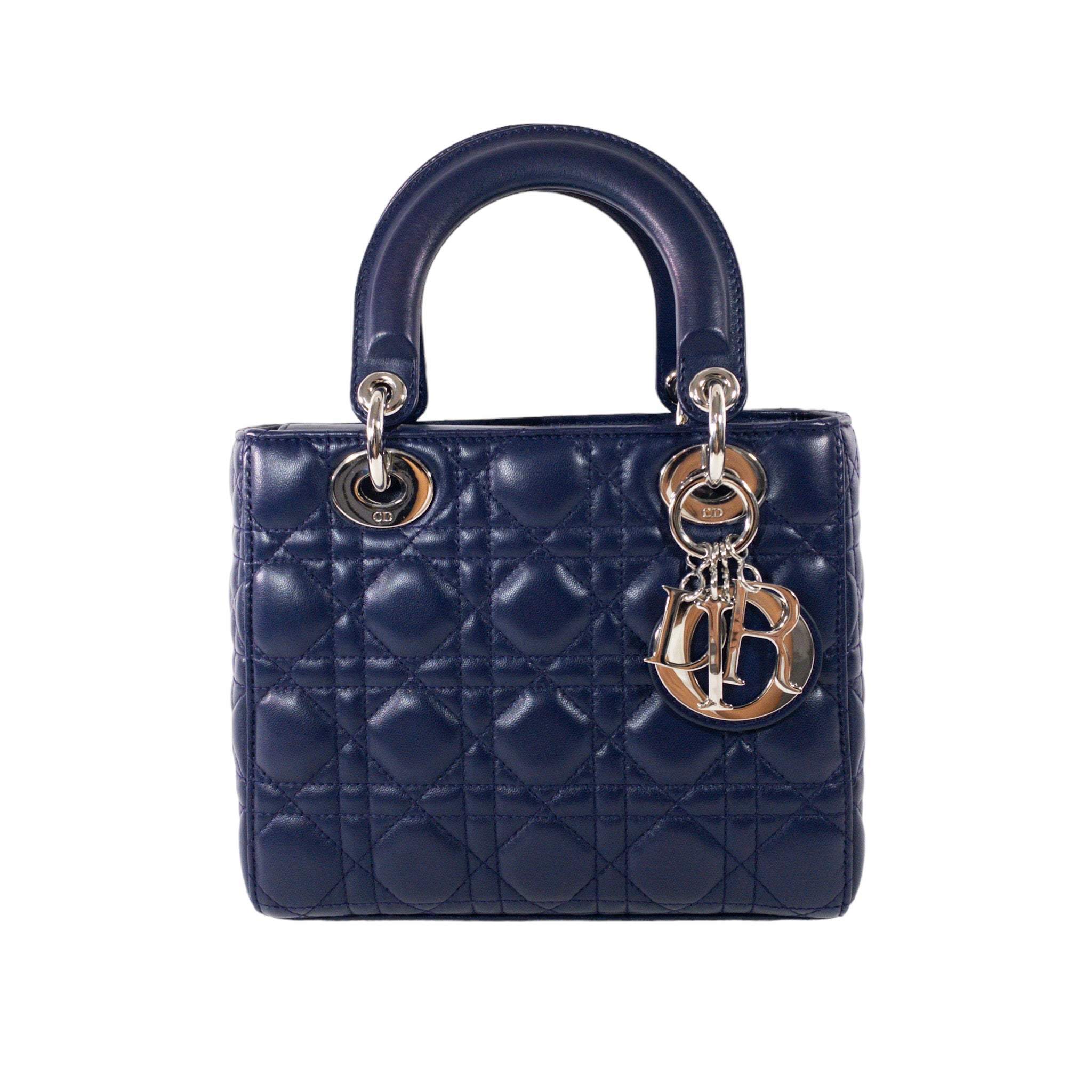 Dior Indigo Small Lady My ABCDior with Strap SHW