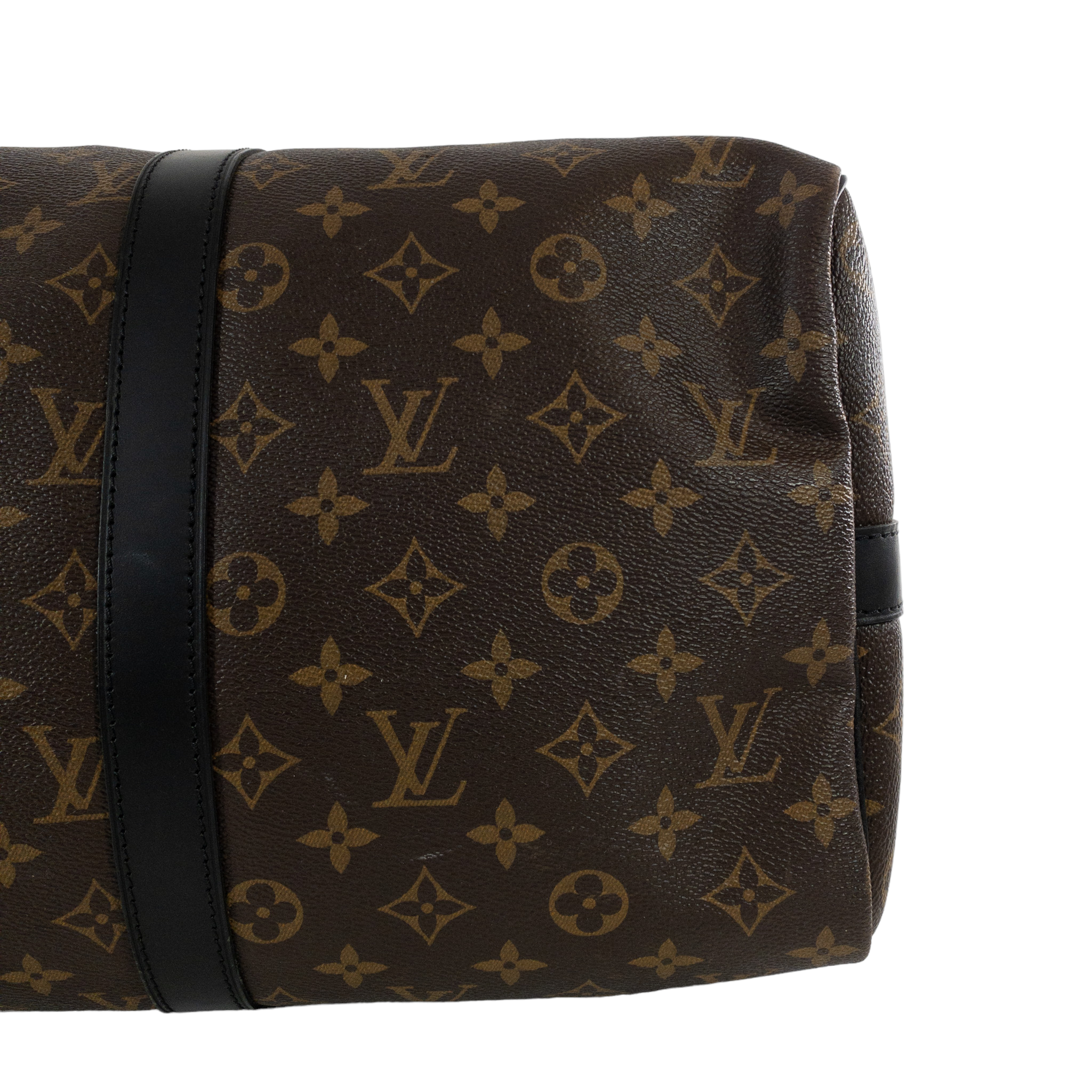 Buy Brand New & Pre-Owned Louis Vuitton Keepall 45 Bandouliere Monogram  Macassar Canvas Bag Online