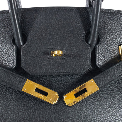Hermes Black Birkin Vintage Shooting Star GHW