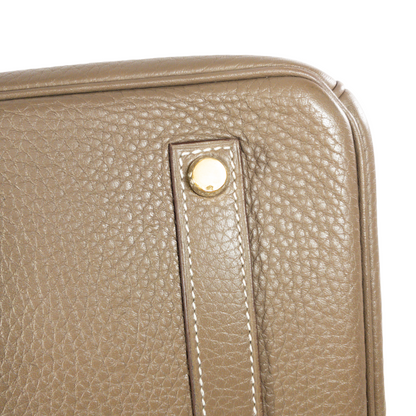 Hermes Etoupe Birkin 35 Clemence  GHW