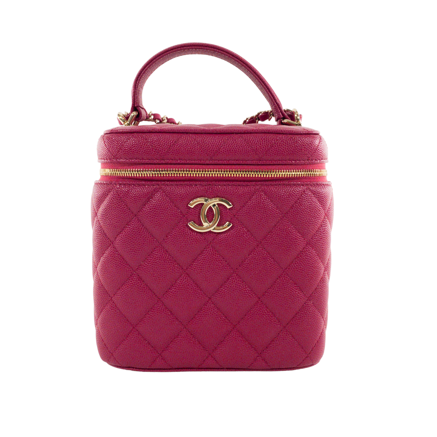 Chanel Berry Caviar Vanity Case GHW