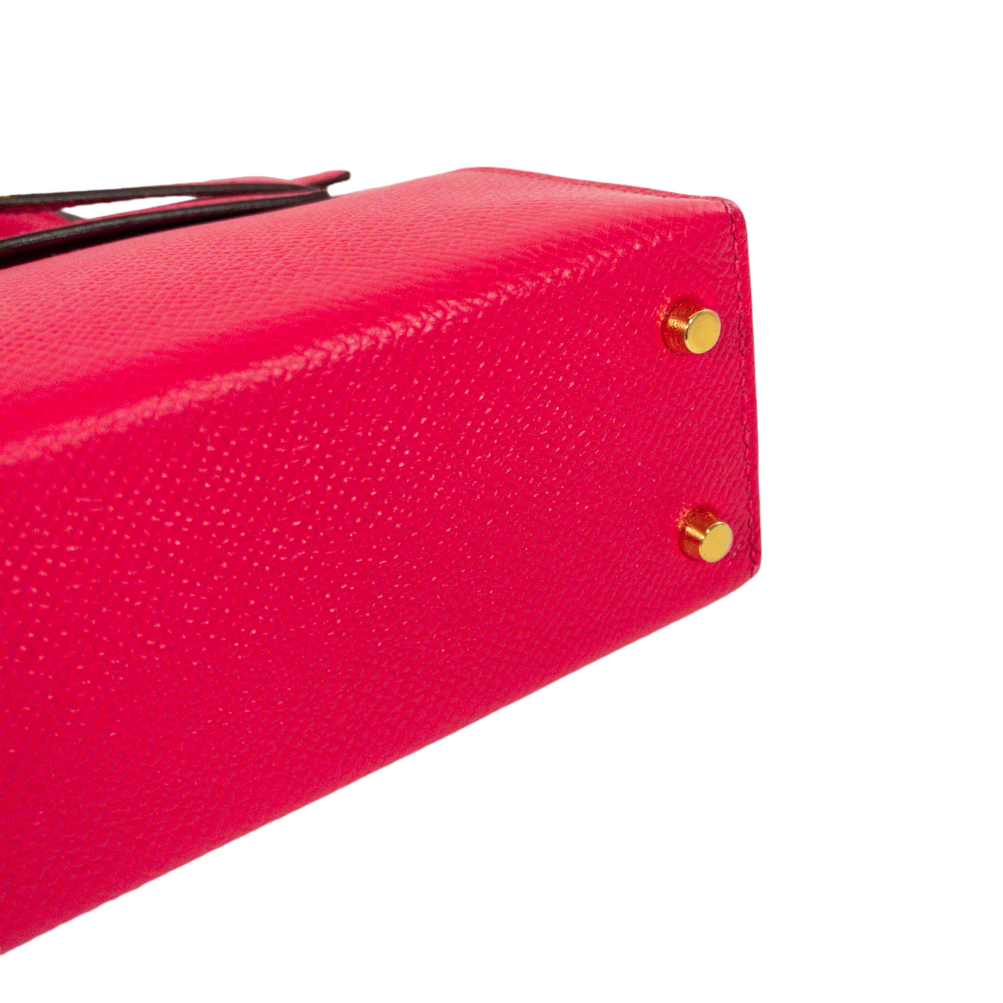 Hermes Kelly 20 Rose Extreme Epsom GHW