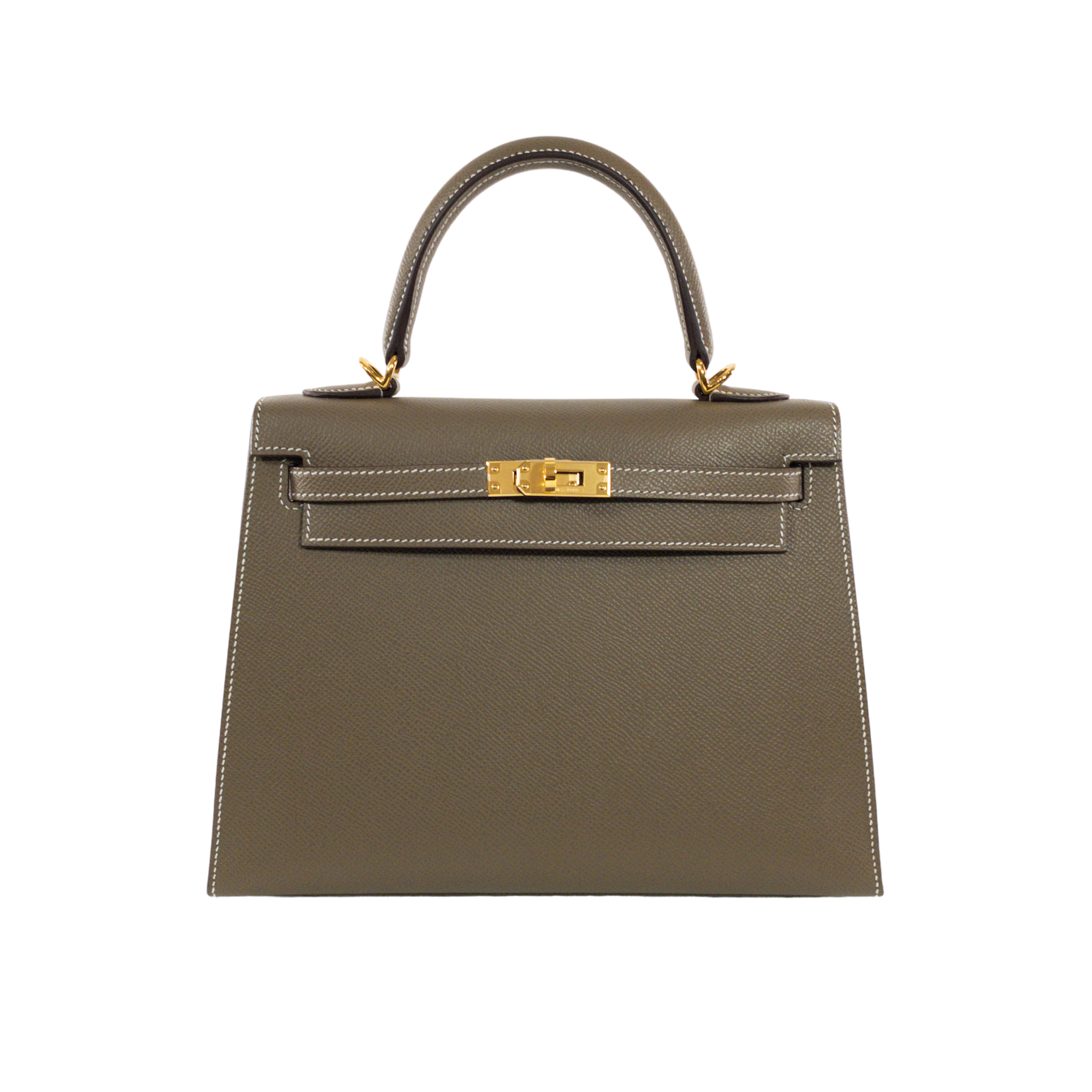 Hermes Etoupe Epsom Kelly 25 Sellier GHW