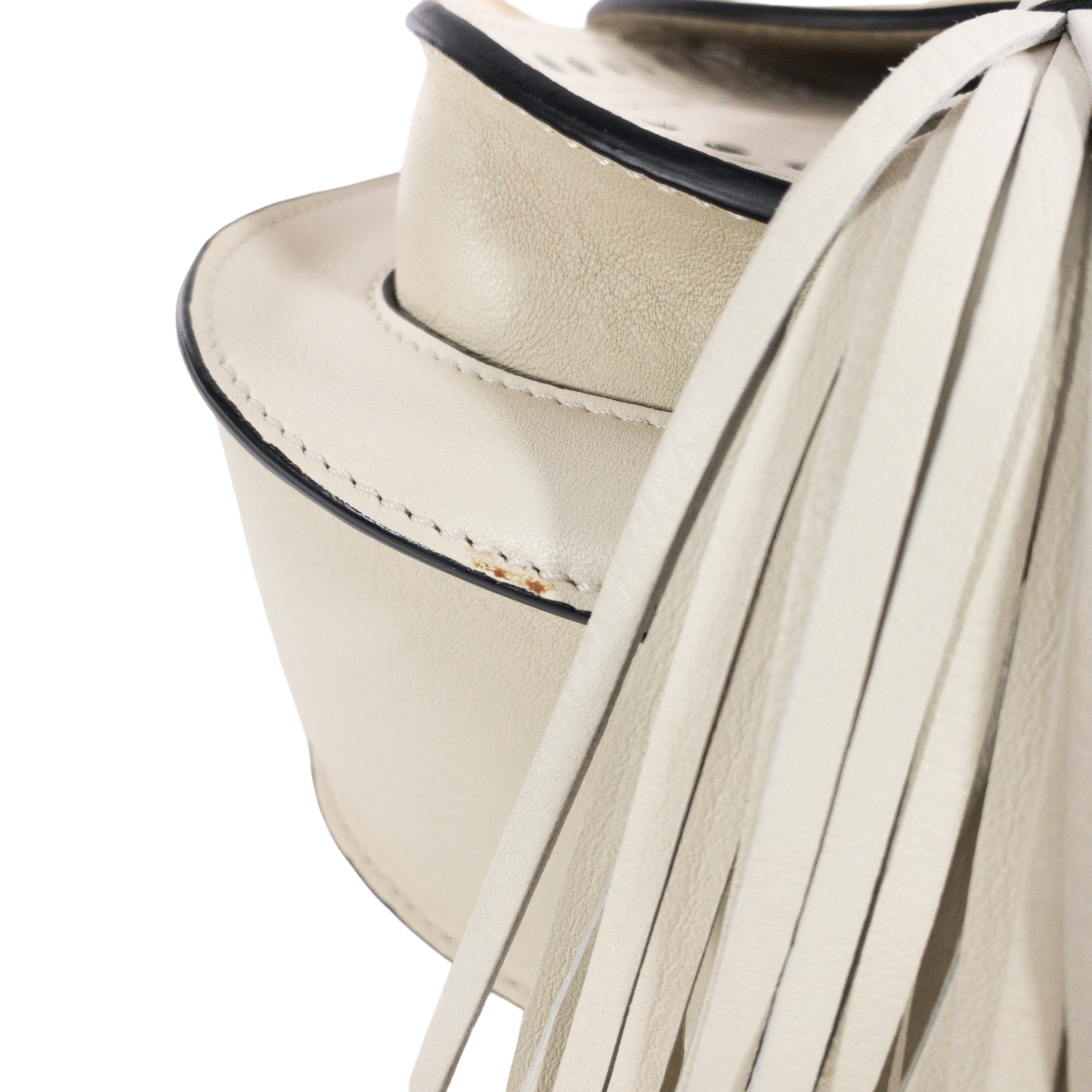 Chloe Mini Ivory Hudson Tassel Bag