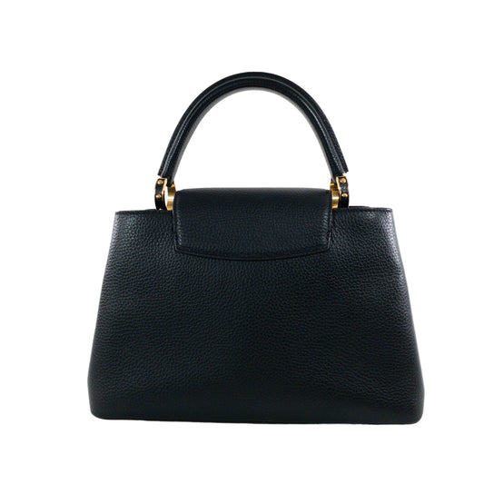 Louis Vuitton Black Taurillon Cappucines PM GHW