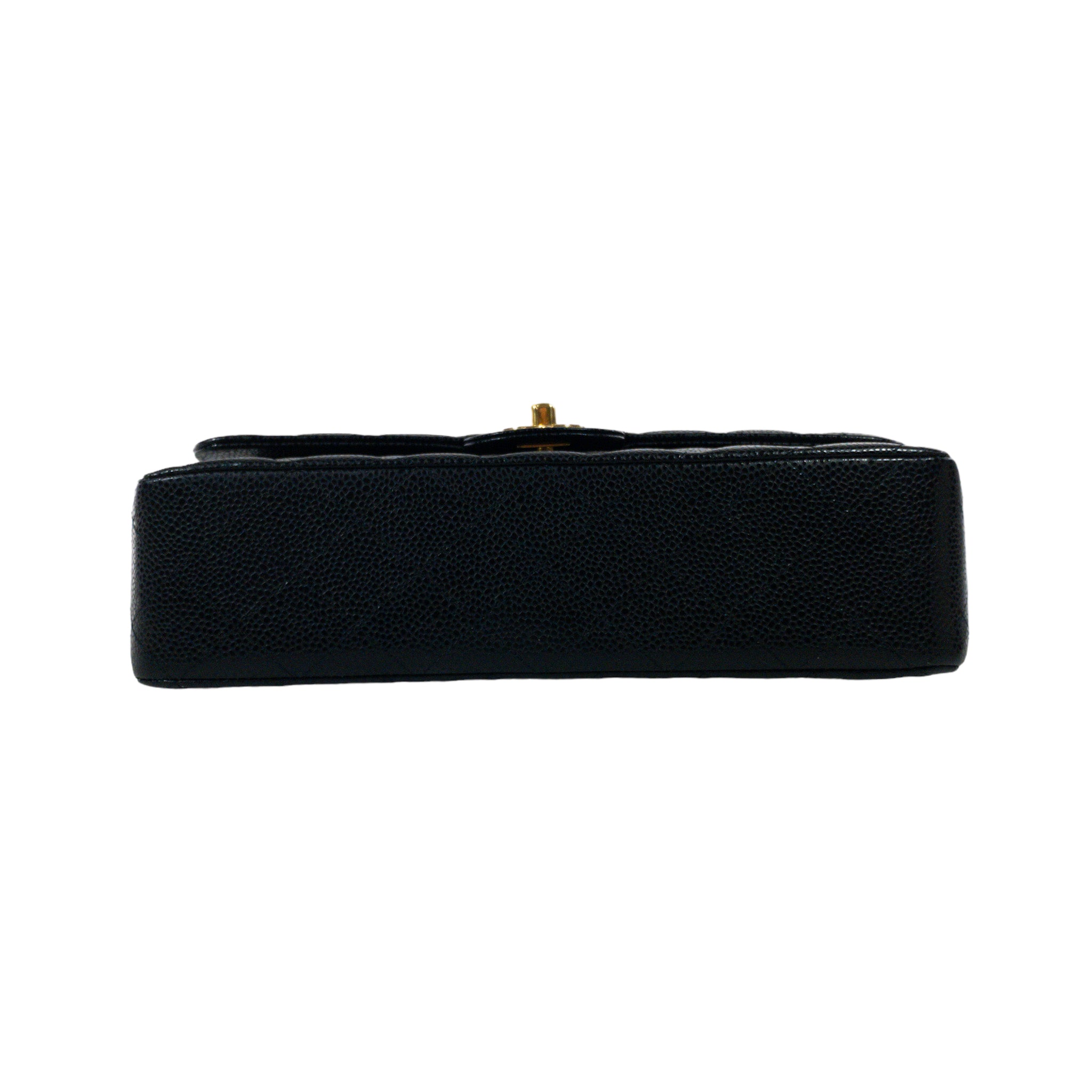 Chanel Black Caviar Medium Classic Flap GHW