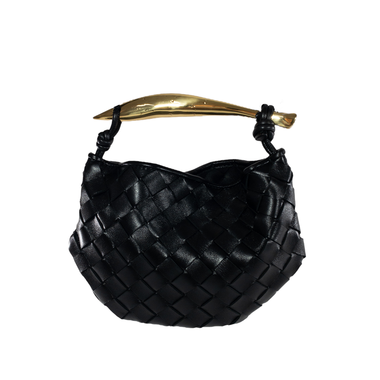 Bottega Veneta Black Mini Sardine Hobo