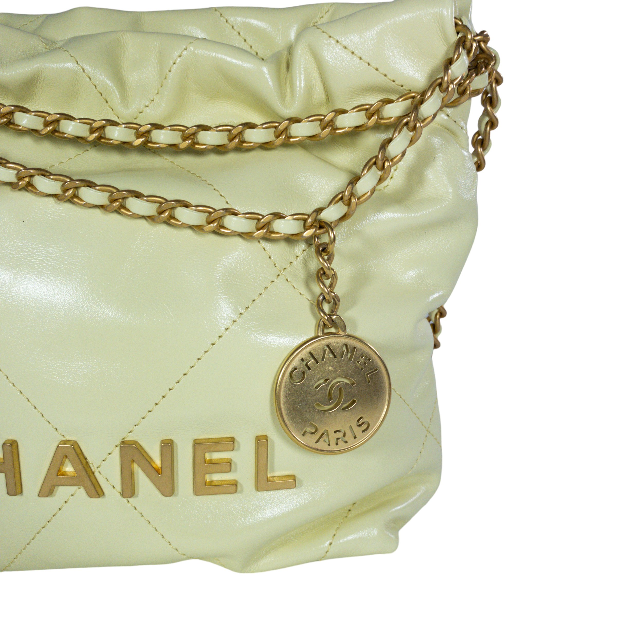 Chanel Yellow Mini 22 Crossbody