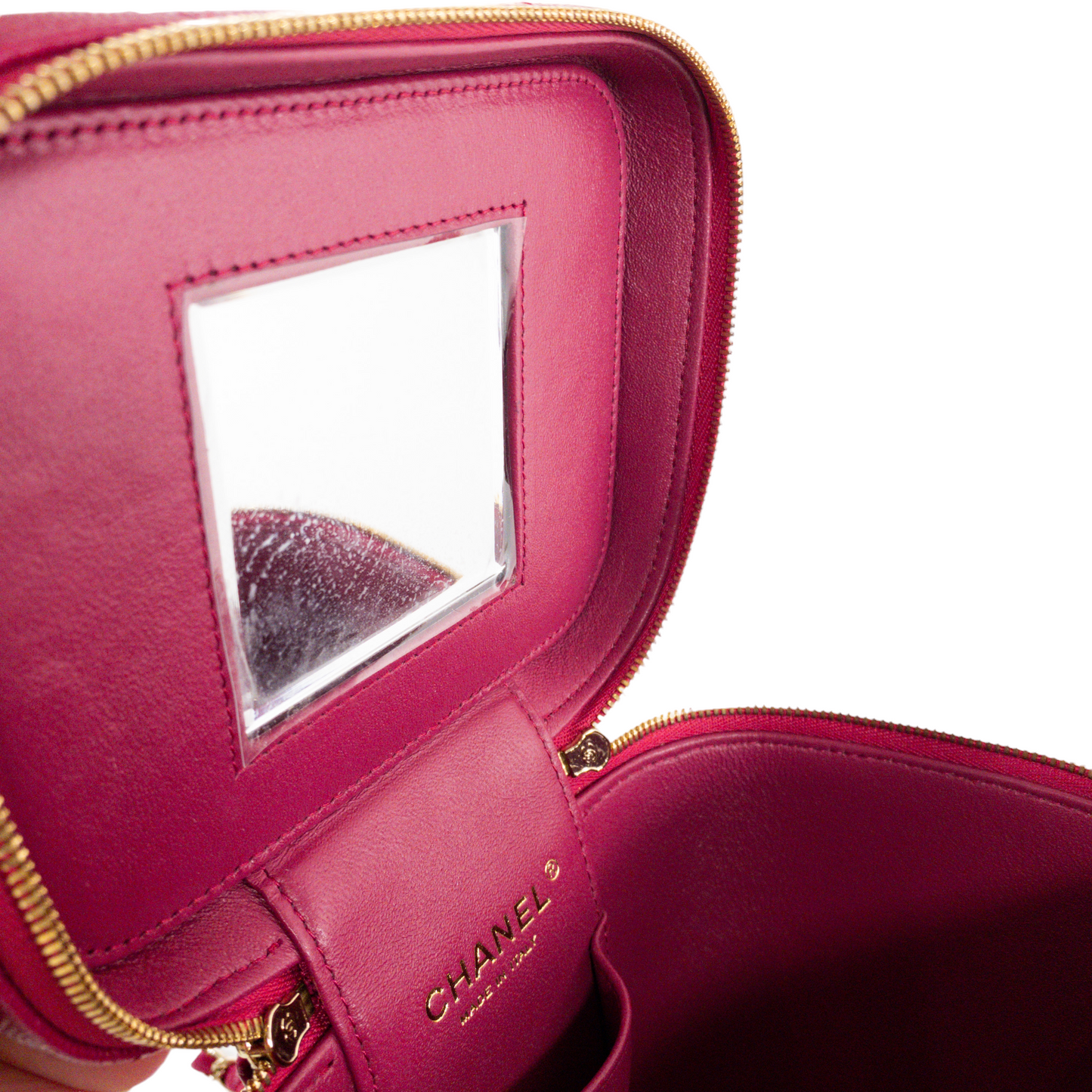 Chanel Berry Caviar Vanity Case GHW