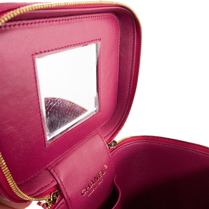 Chanel Berry Caviar Vanity Case GHW