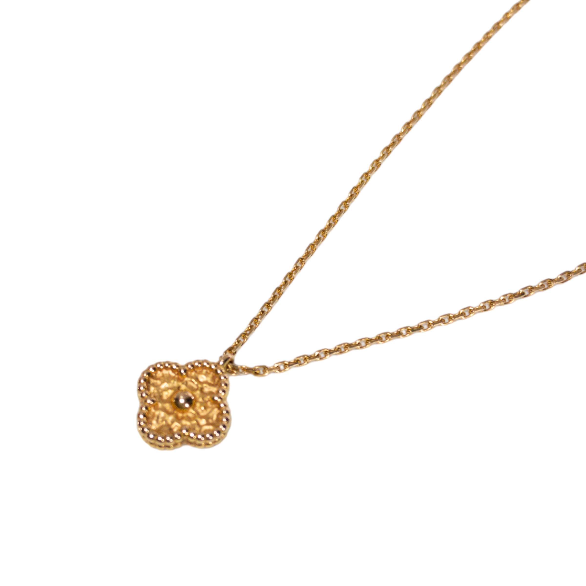 Van Cleef & Arpels Sweet Alhambra Pink Gold Necklace