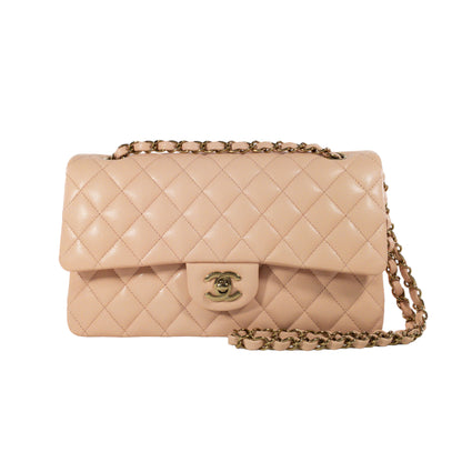 Chanel Peach Caviar Medium Flap GHW