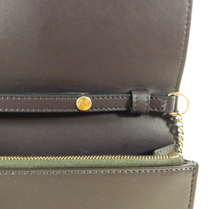 Celine Pink Gray Frame Chain Wallet