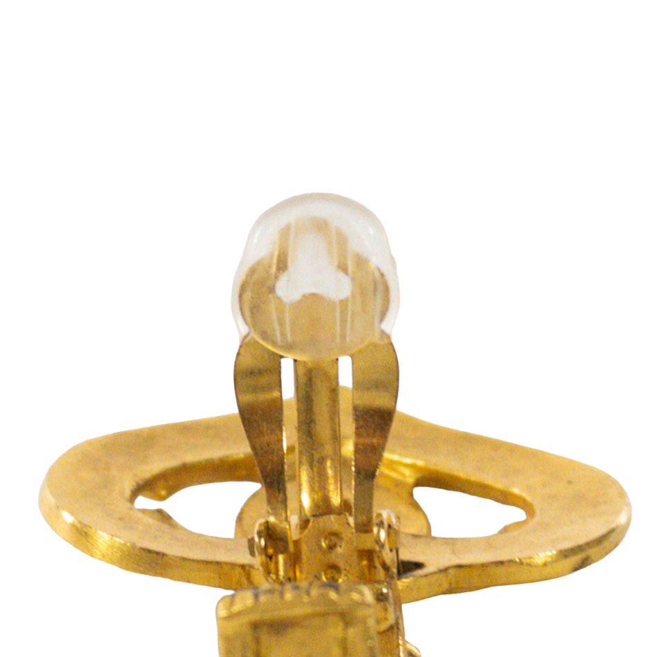 Chanel Vtg Heart Clip Ons