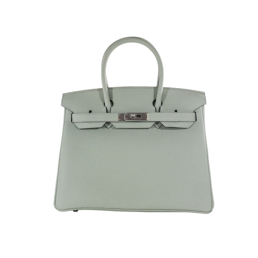 Hermes Gris Neve Togo Birkin 30 PHW