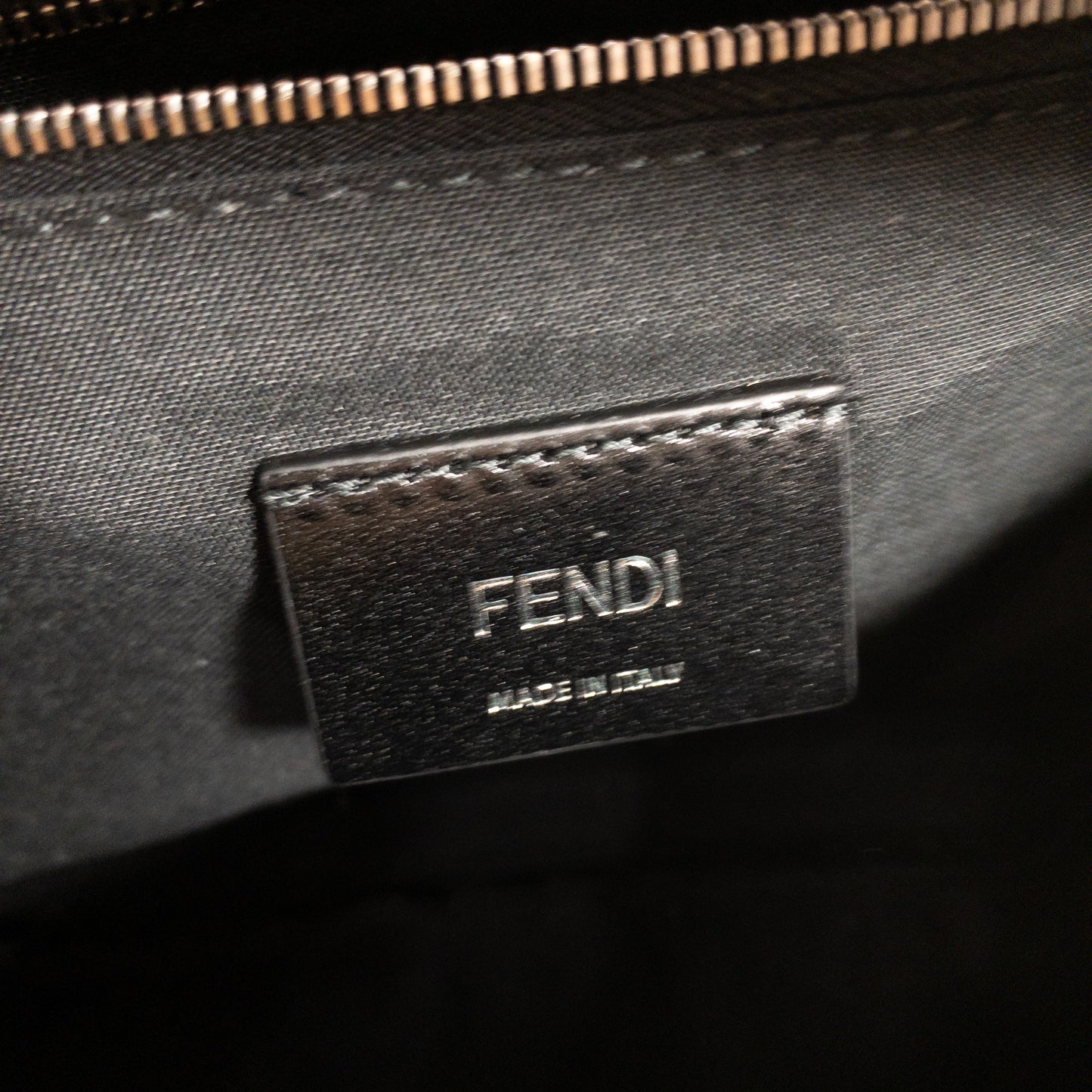 Fendi Yellow Monogram Embossed Leather Bumbag